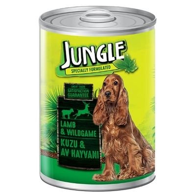 Jungle Kuzu Etli Köpek Konservesi 415 gr x 24 Paket