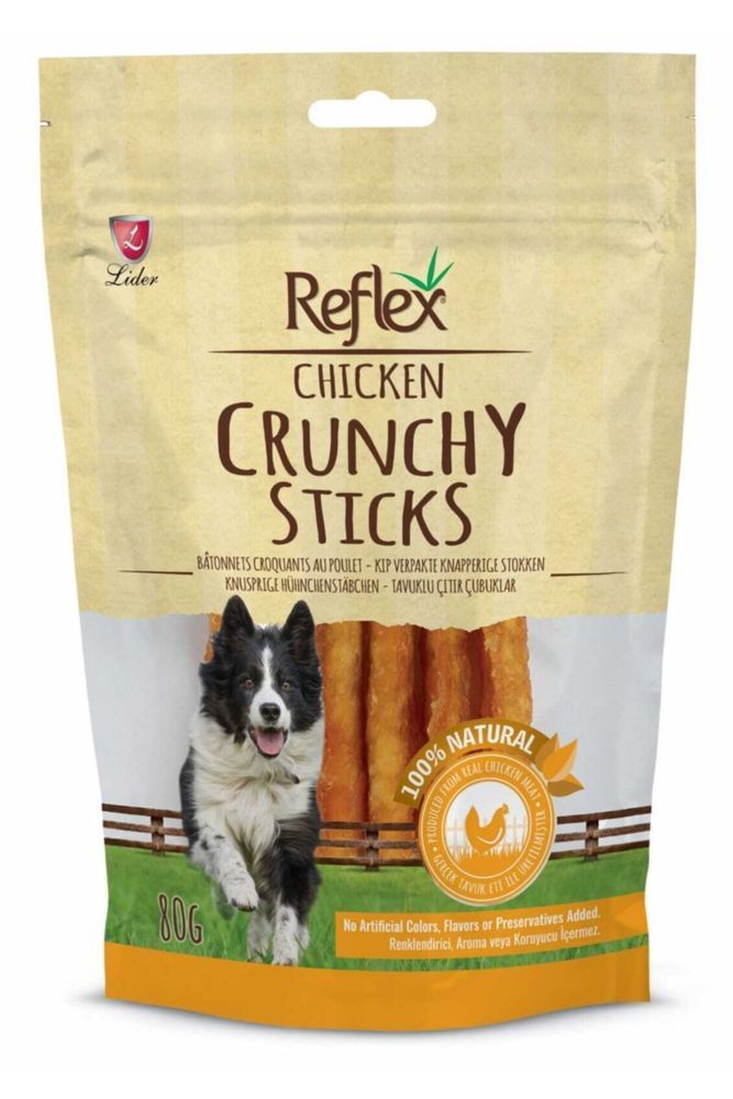 Reflex Crunchy Sticks Tavuklu 80 gr Çıtır Köpek Ödül Çubukları