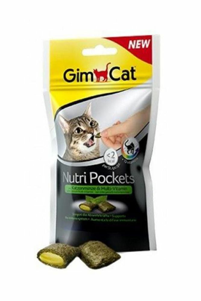 Gimcat Nutri Pockets Otlu ve Multivitamin 60 gr Kedi Ödül Maması