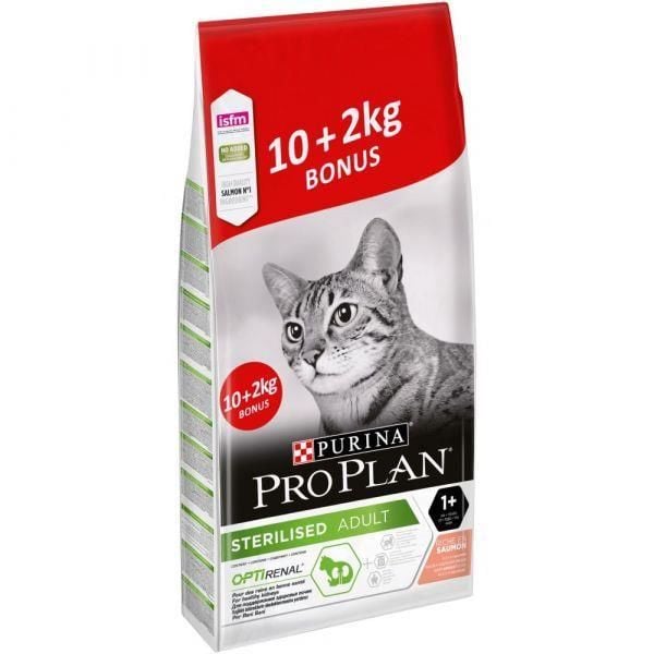 Pro Plan Sterilised Somonlu Kısırlaştırılmış 10 kg + 2 kg Yetişkin Kedi Maması