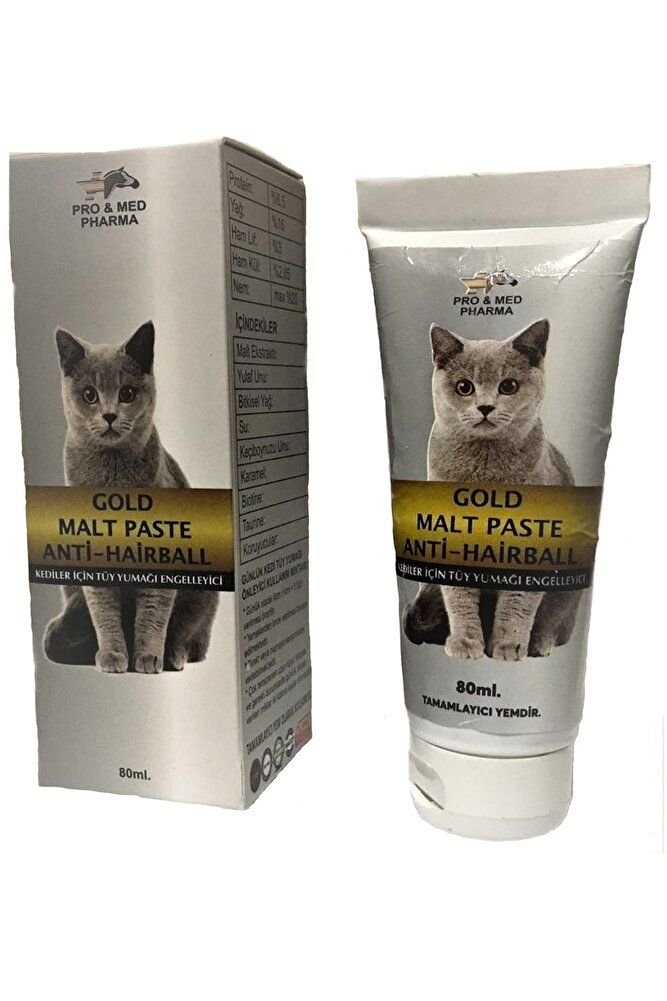 Cat Gold Malt Paste Anti-hairball - Kedi Malt Pasta Macun- Kediler Için Tüy Yumağı Önleyici 80 Ml