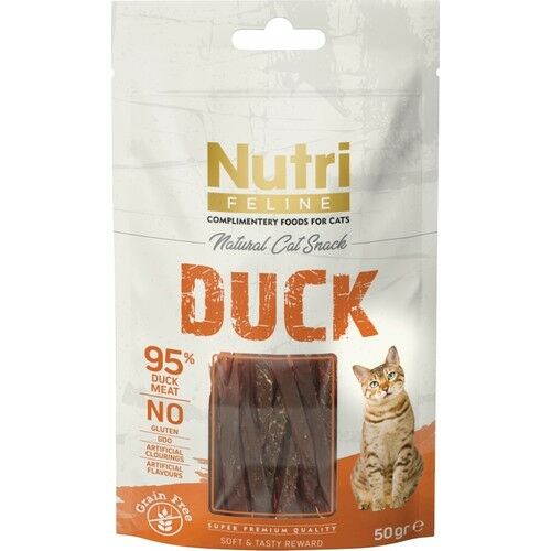 Nutri Tahılsız Natural Cat Snack Duck 50 gr x 2 Paket