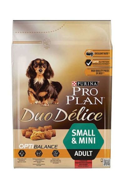 Pro Plan Duo Delice Small & Mini Biftekli 2.5 kg Küçük Irk Yetişkin Köpek Maması