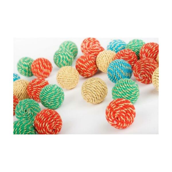 Knitted Ball Shaped Cat Toy