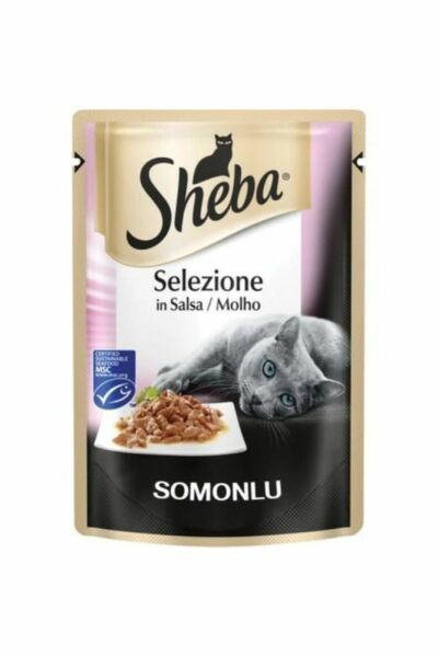 Sheba Somonlu 85 gr 12'li Yetişkin Yaş Kedi Maması