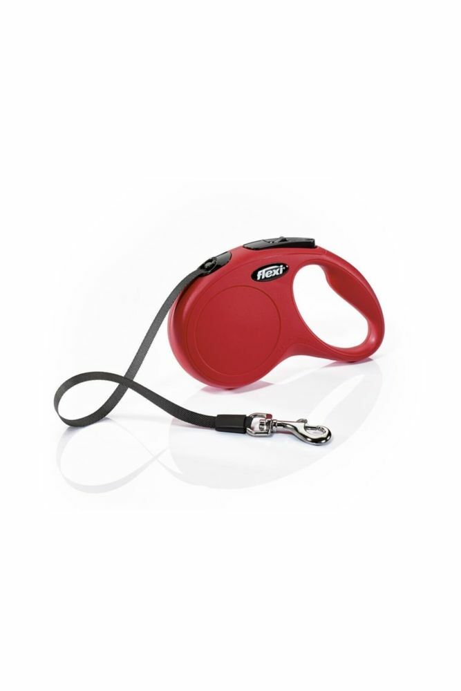 Flexi New Classic Small 5 mt Şerit Otomatik Köpek Gezdirme Tasması - Kırmızı