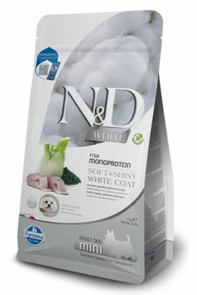 N&D White Levrekli ve Spirulinalı 2 kg Küçük Irk Yetişkin Köpek Maması