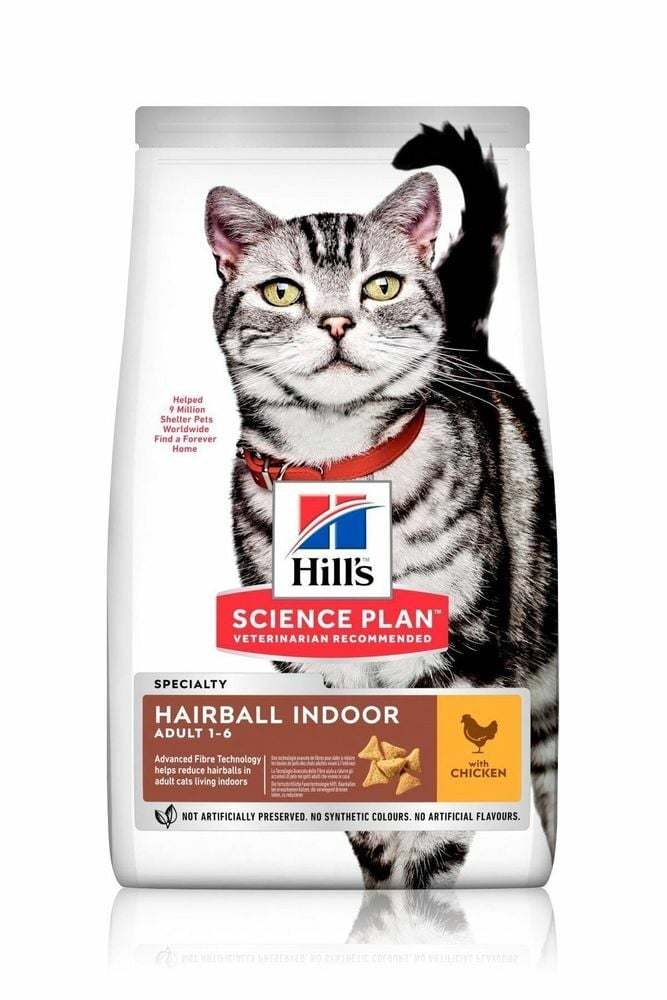 Hill's Hairball İndoor Tavuklu 1.5 kg Yetişkin Kedi Maması