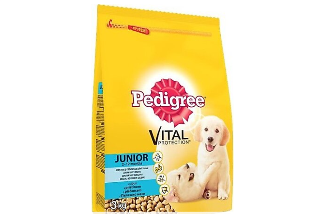 Pedigree Vital Junior Kümes Hayvanlı Pirinçli 3 kg Yavru Köpek Maması