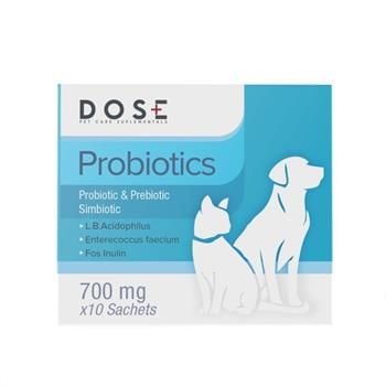 Dose Kedi ve Köpek için Probiyotik Toz Saşe 700 mg x 10 Paket