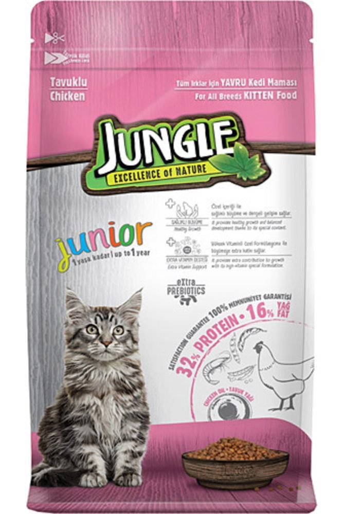 Jungle Junior Tavuklu 1.5 kg Yavru Kuru Kedi Maması