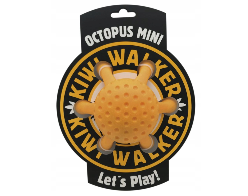 Kiwi Walker Parçalanmaz Yüzen Köpek Oyuncağı Ahtapot Mini TURUNCU