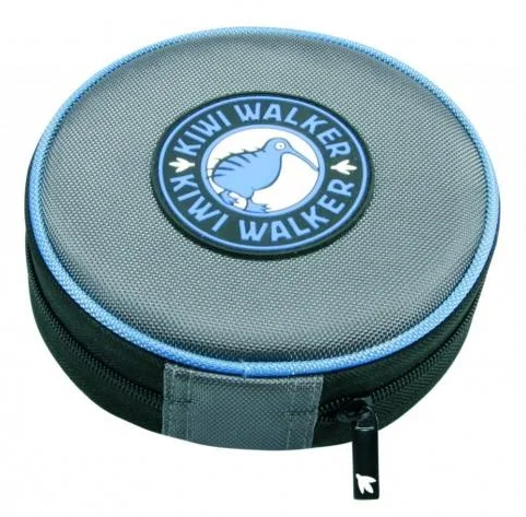 Kiwi Walker Double Slow Eating Travel Food and Water Bowl BLUE