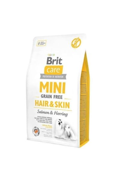 Brit Care Mini Hair & Skin Somonlu ve Ringalı 7 kg Küçük Irk Yetişkin Köpek Maması