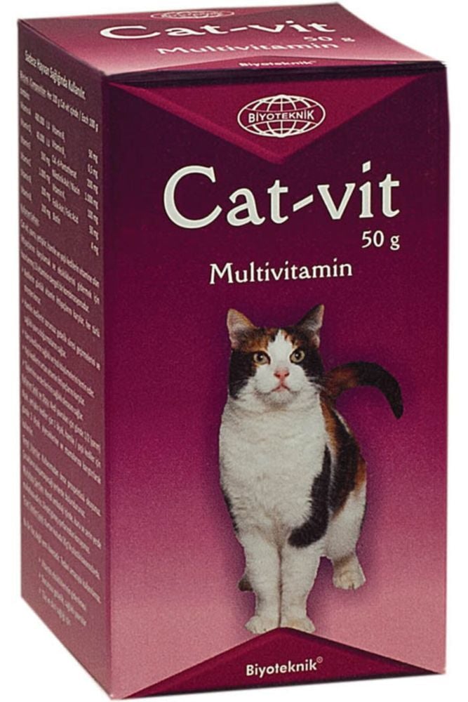 Cat-vit Kediler Için Multivitamin Toz Bağışıklık Güçlendirici Tüy Dökümü Önleyici