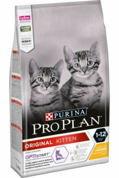 Pro Plan Original Kitten Корм для котят 10 кг с курицей и рисом