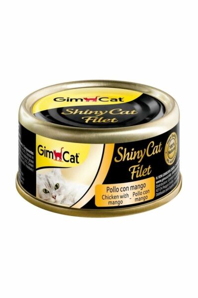 Gimcat Shinycat Kıyılmış Fileto Tavuklu ve Mangolu 70 gr Yetişkin Kedi Konservesi