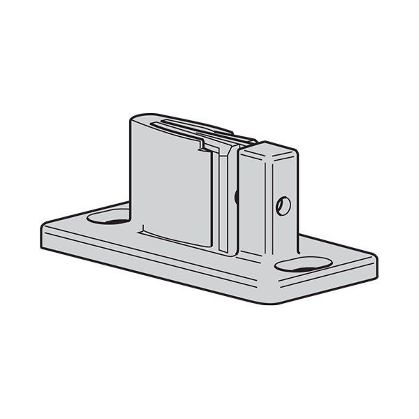 Hafele Slıdo D-Line 11-41 Alt Kılavuz Ray Plastik Siyah 1000Mm