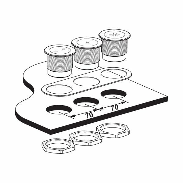 Hafele Usb Ünitesi Port 12V,2.8A Mat Krom Renk