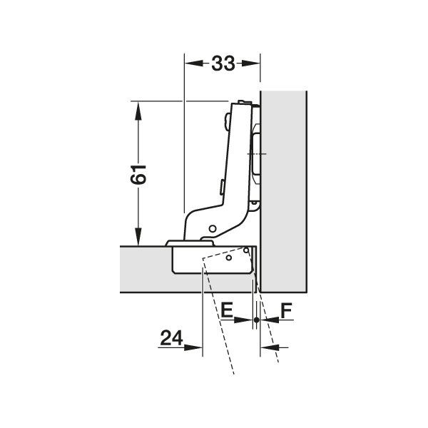 Hafele M510 SM Tas Menteşe Tdb Yavaşlatıcısız 48/6