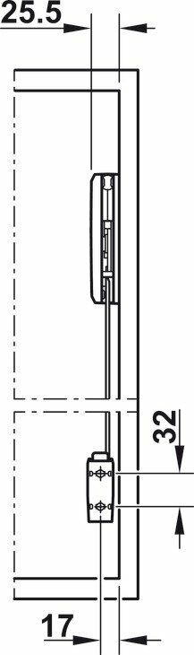 Hafele Free Fold Makas Gövdesi Sağ 71-79cm/8,7-17,2kg