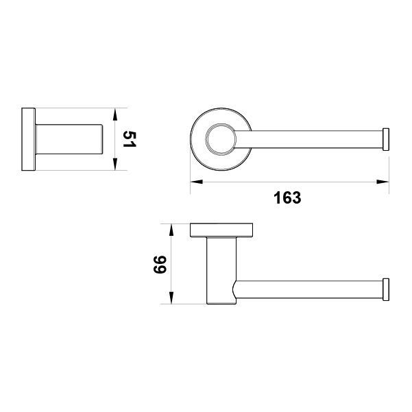 Hafele Tuvalet Kağıtlığı Ozo Duvara Monte Mat Altın