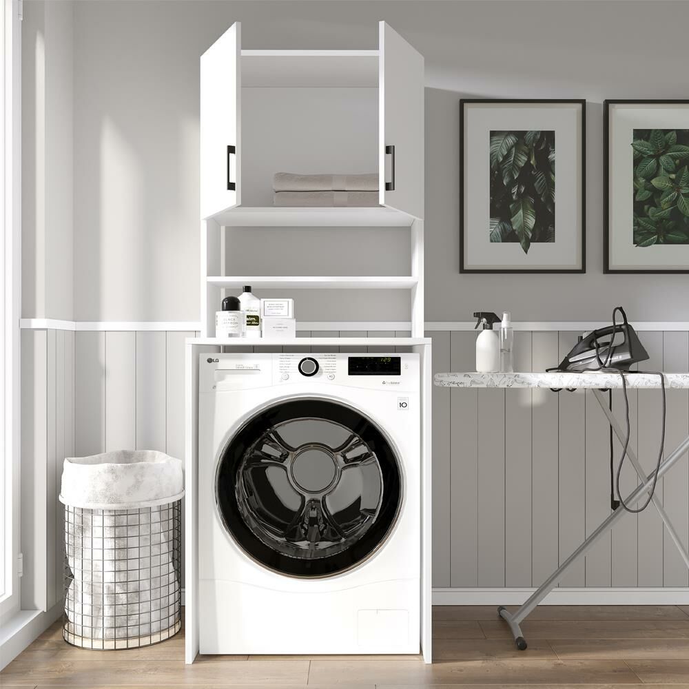 Teta Home Çamaşır Makinesi Dolabı + Kapaklı Kiler Dolabı