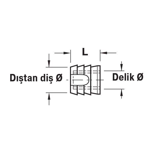 Hafele Tutkallı Plastik Dübel M4x10mm (100 adet), Beyaz