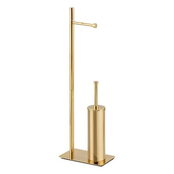 Hafele Venere Ayaklı Tuvalet Kağıtlığı Ve Fırça Venere Parlak Pirinç Renk