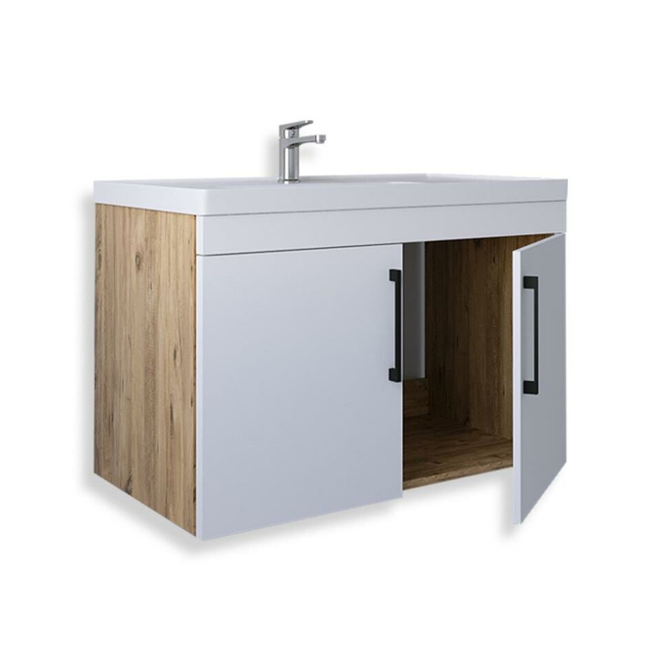 Teta Home Yalova 65 cm Mdf Banyo Lavabolu Alt Dolap