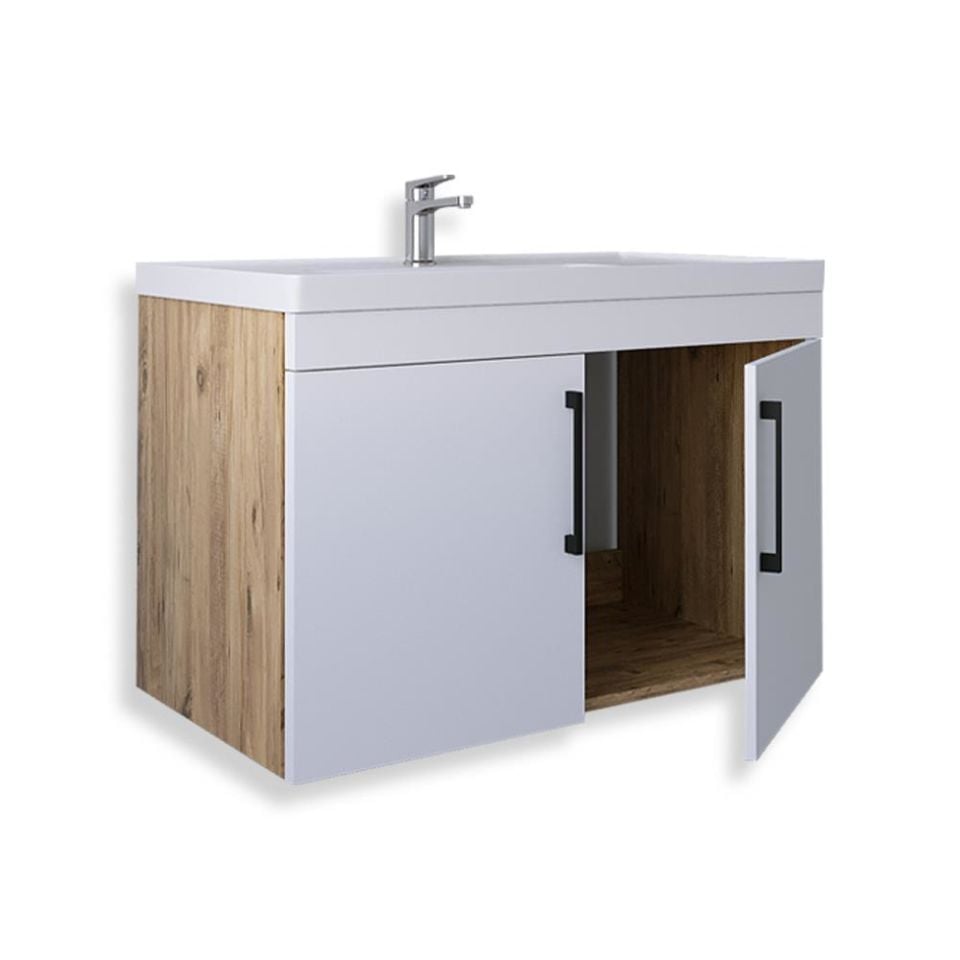 Teta Home Yalova 65 cm Mdf Banyo Lavabolu Alt Dolap