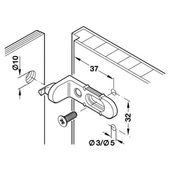 afele Arka Panel Bağlantı Elemanı Ham