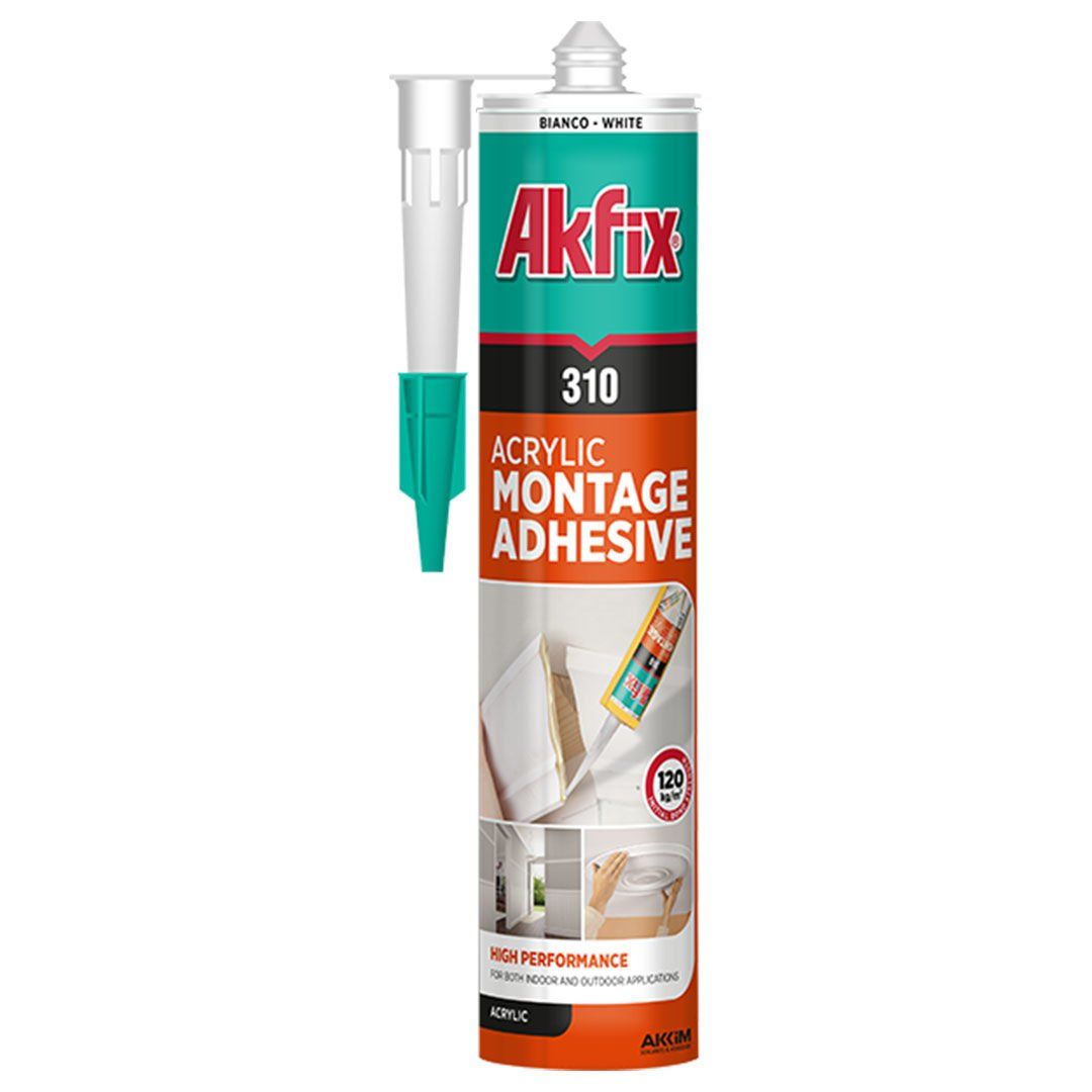 Akfix 310 Kartonpiyer-Stropiyer Yapıştırıcı Beyaz 310 Ml