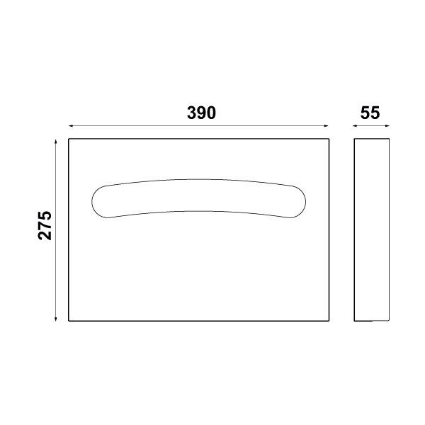 Hafele Klozet Kapak Örtü Dispenseri Paslanmaz Çelik Renk