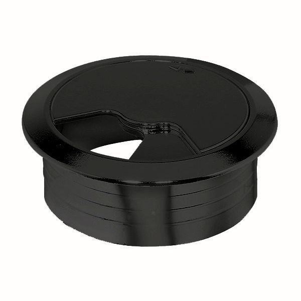 Hafele Yeti Plastik Kablo Kapağı Ø60mm, Mat Siyah Renk