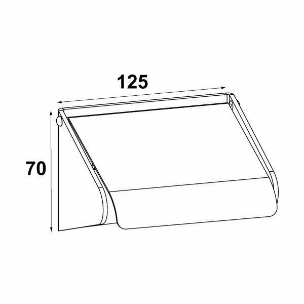 Hafele Tuvalet Kağıtlığı Toya Kapaklı Paslanmaz Çelik Renk