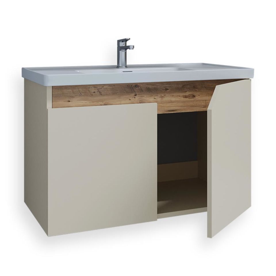 Teta Home Napoli 80 Cm Mdf Banyo Lavabolu Alt Dolap