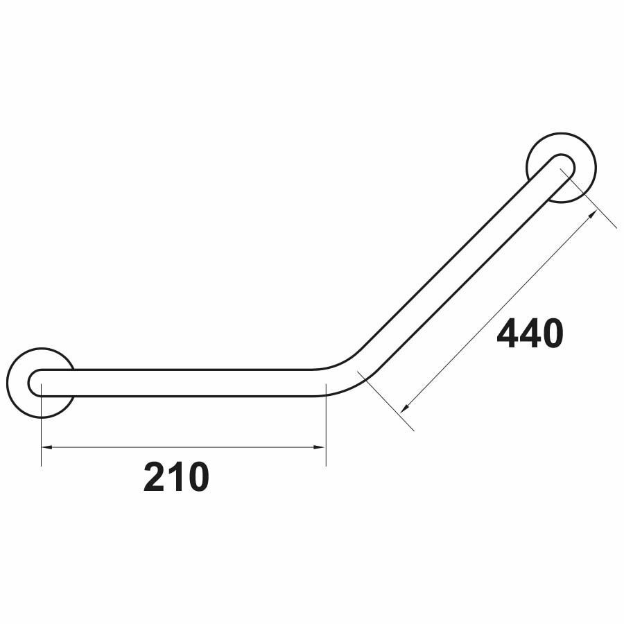 Hafele Açılı Tutamak Hose 440mm Parlak Altın