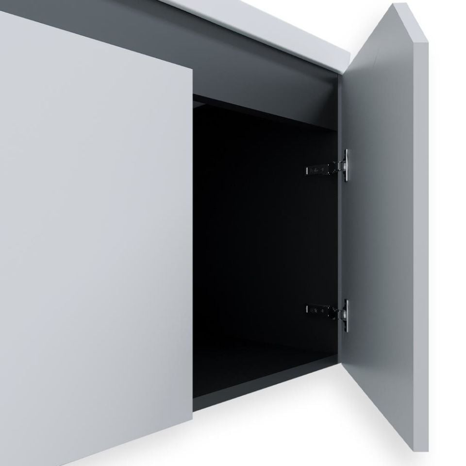Teta Home Napoli 65 Cm Mdf Banyo Lavabolu Alt Dolap Sis gri