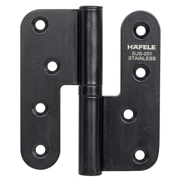 Hafele Yaprak menteşe siyah mat 201 100mm sol