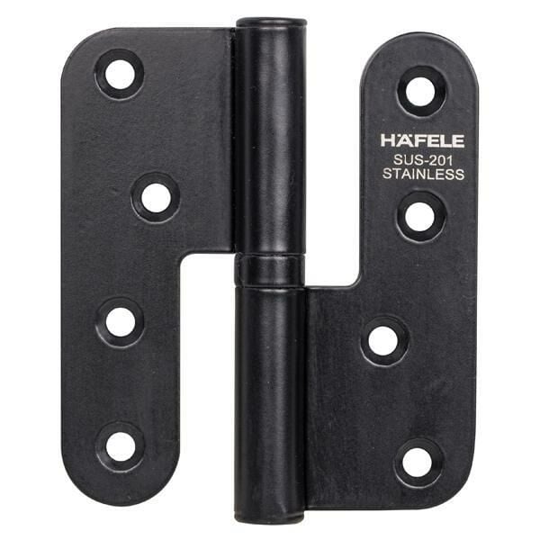 Hafele Yaprak menteşe siyah mat 201 100mm sol