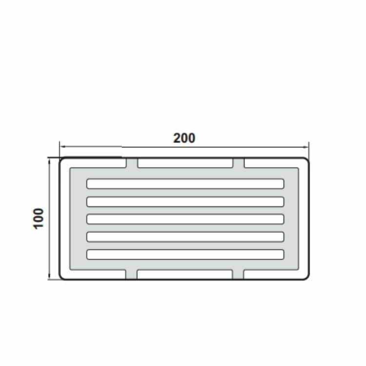 Hafele Tekli Süngerlik Quad Dikdörtgen Mat Siyah