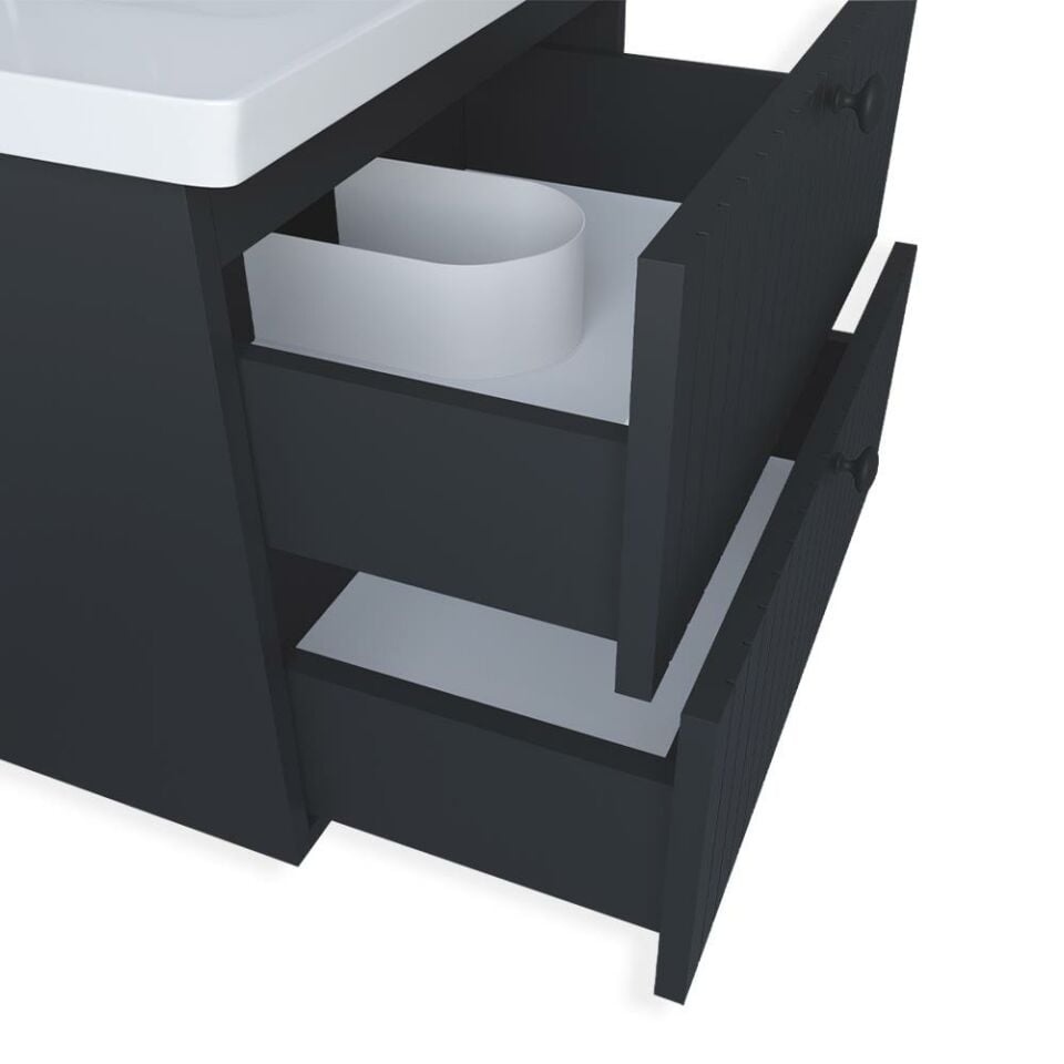Teta Home Hanoi 65 cm MDF Banyo Dolabı Seti ve Boy Dolabı