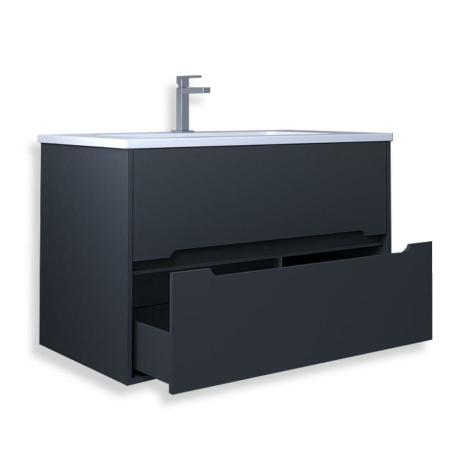 Teta Home Madrid 80 cm Mdf Banyo Lavabolu Alt Dolap