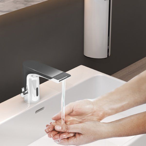 Hafele Sensörlü Lavabo Armatürü Orfeo Duo Parlak Krom