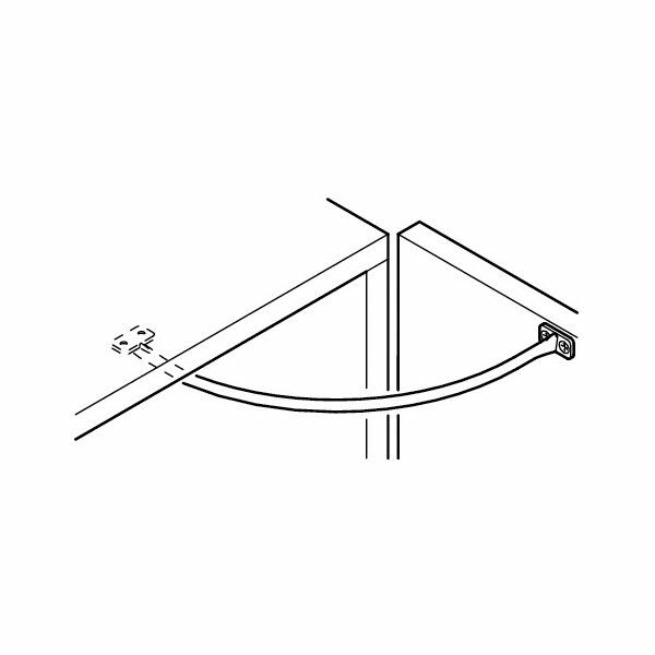Hafele Plastik Sınırlayıcı 20cm, Beyaz Renk