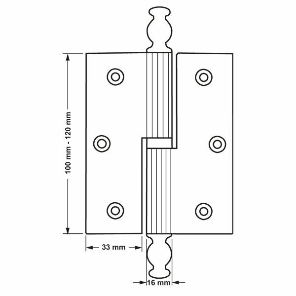 Hafele Calisto Yaprak Menteşe Sol, Antik Bronz Renk