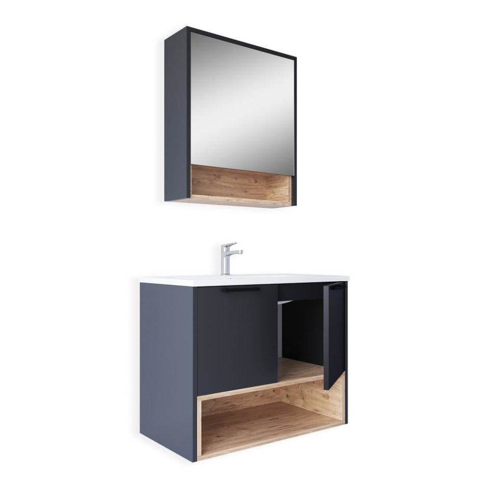 Teta Home Suva 65 Cm Mdf Banyo Dolabı Seti