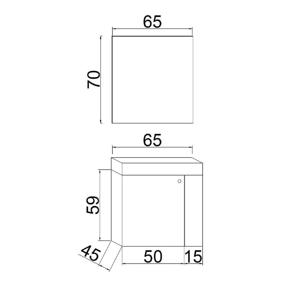 Teta Home Peru 65 cm MDF Banyo Dolabı Seti