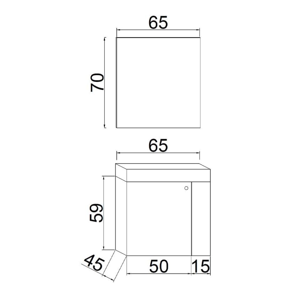 Teta Home Peru 65 cm MDF Banyo Dolabı Seti